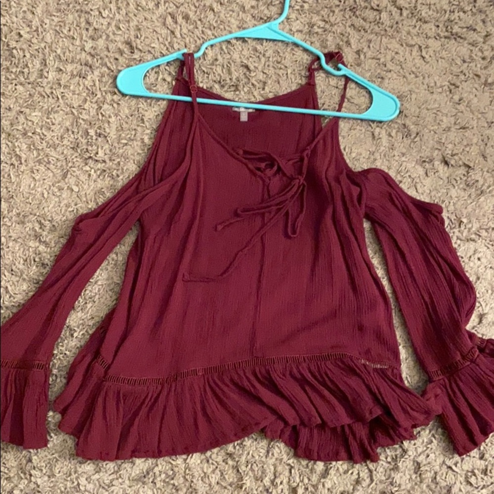 Charlotte Russe maroon top